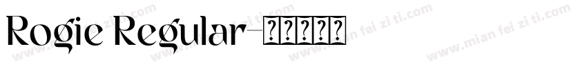 Rogie Regular字体转换